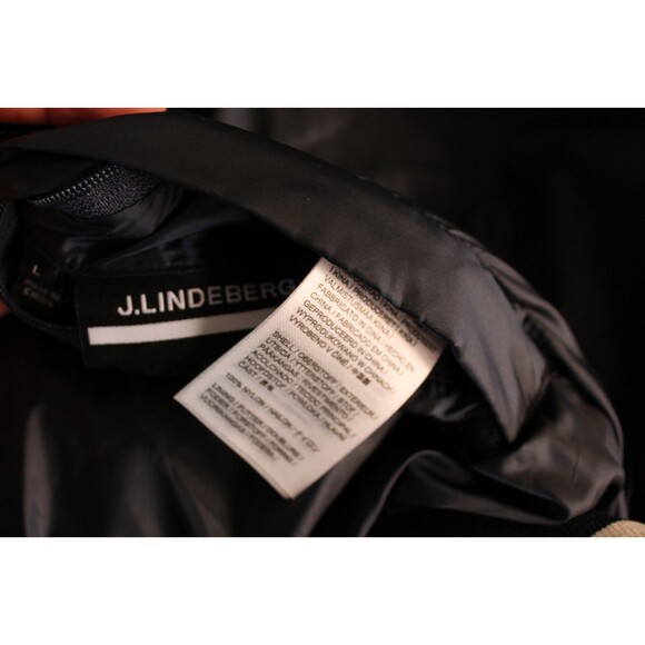 J. Linderderg Women's Reversible Puffer Jacket Size Large Navy Blue - Picture 7 of 12